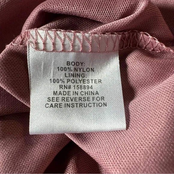 Shannon Ford 1X Shirt Top Pink Floral Flower Lace Short Sleeve Scoop Neck Sheer - Picture 8 of 9